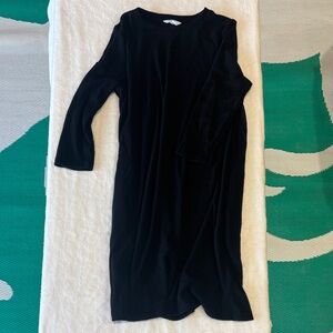 Cozy-Casual Black Dress